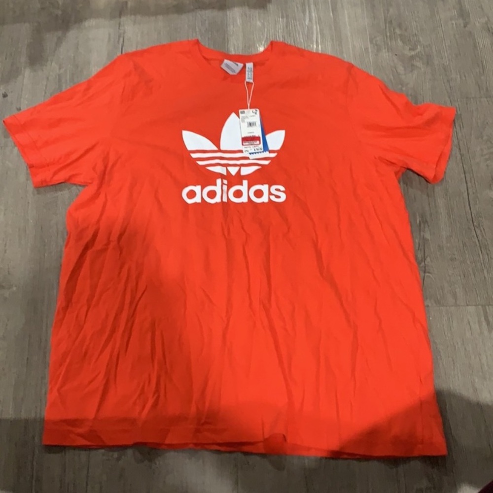 Adidas Originals Orange Trefoil T-Shirt  Size 2XL New With Tags